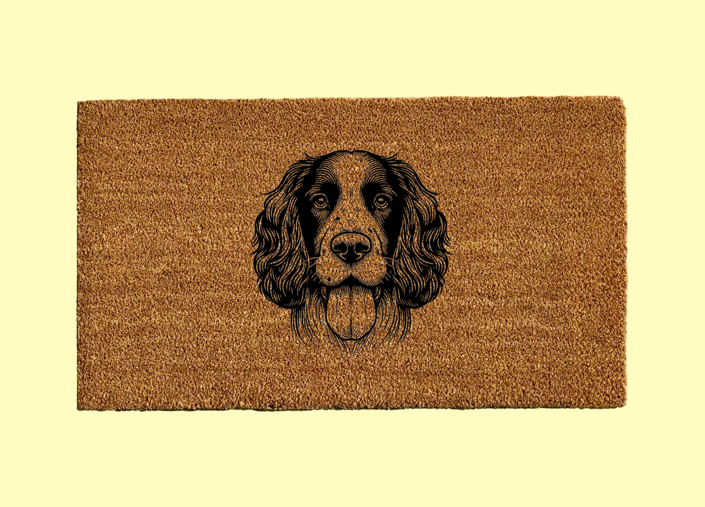 English Spring Spaniel Welcome Door Mat