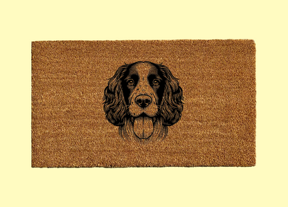 English Spring Spaniel Welcome Door Mat