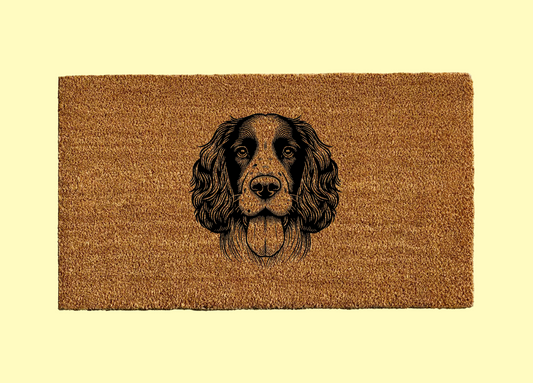 English Spring Spaniel Welcome Door Mat
