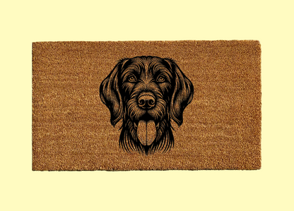 German Wirehaired Pointer Welcome Door Mat