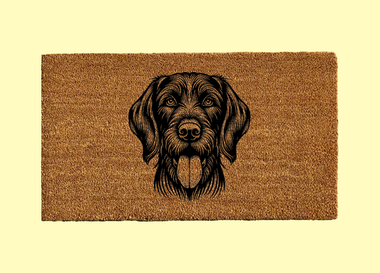 German Wirehaired Pointer Welcome Door Mat
