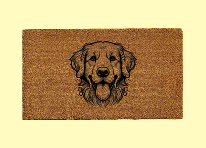 Golden Retriever Welcome Door Mat