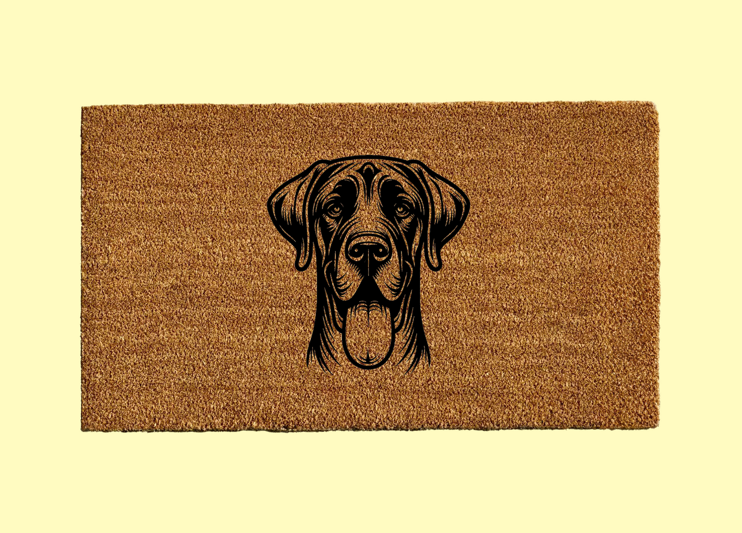 Great Dane Welcome Door Mat