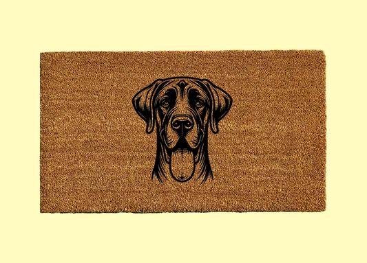Great Dane Welcome Door Mat