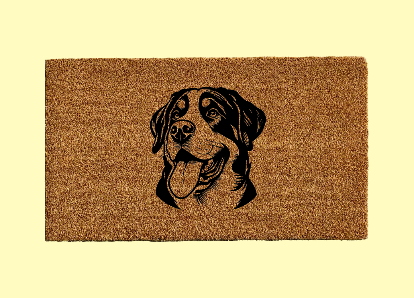 Greater Swiss Mountain Dog Welcome Door Mat