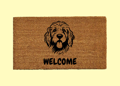 Goldendoodle Welcome Door Mat