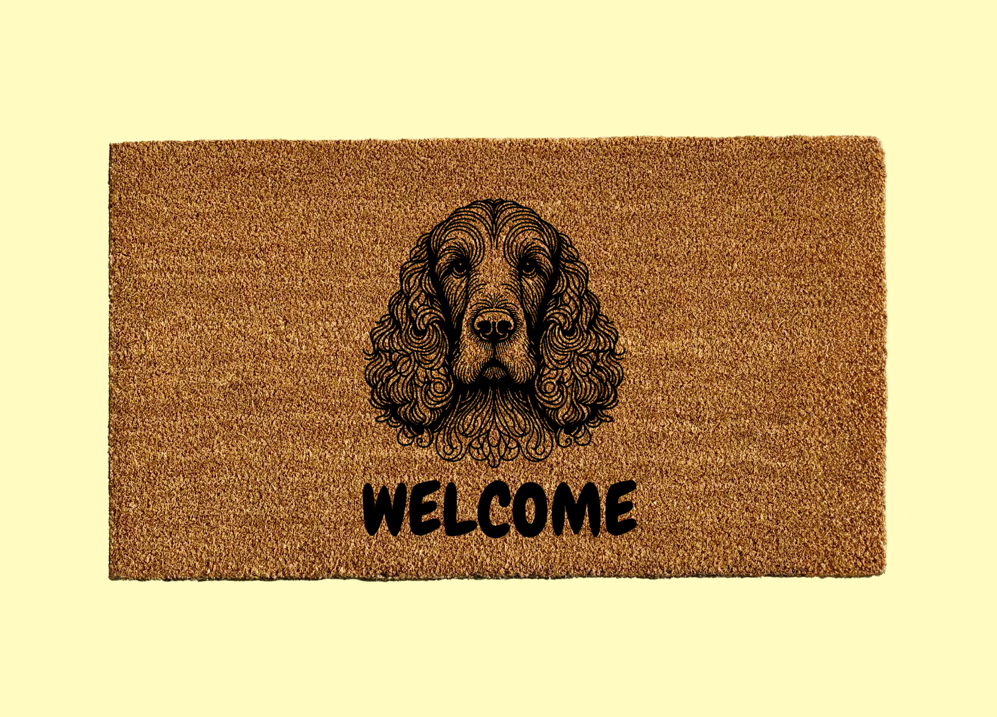 Irish Water Spaniel Welcome Door Mat