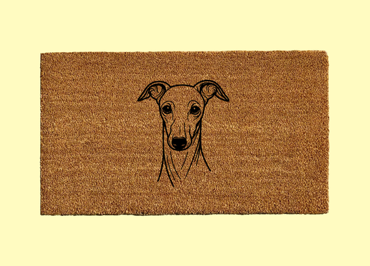 Italian Greyhound Welcome Door Mat