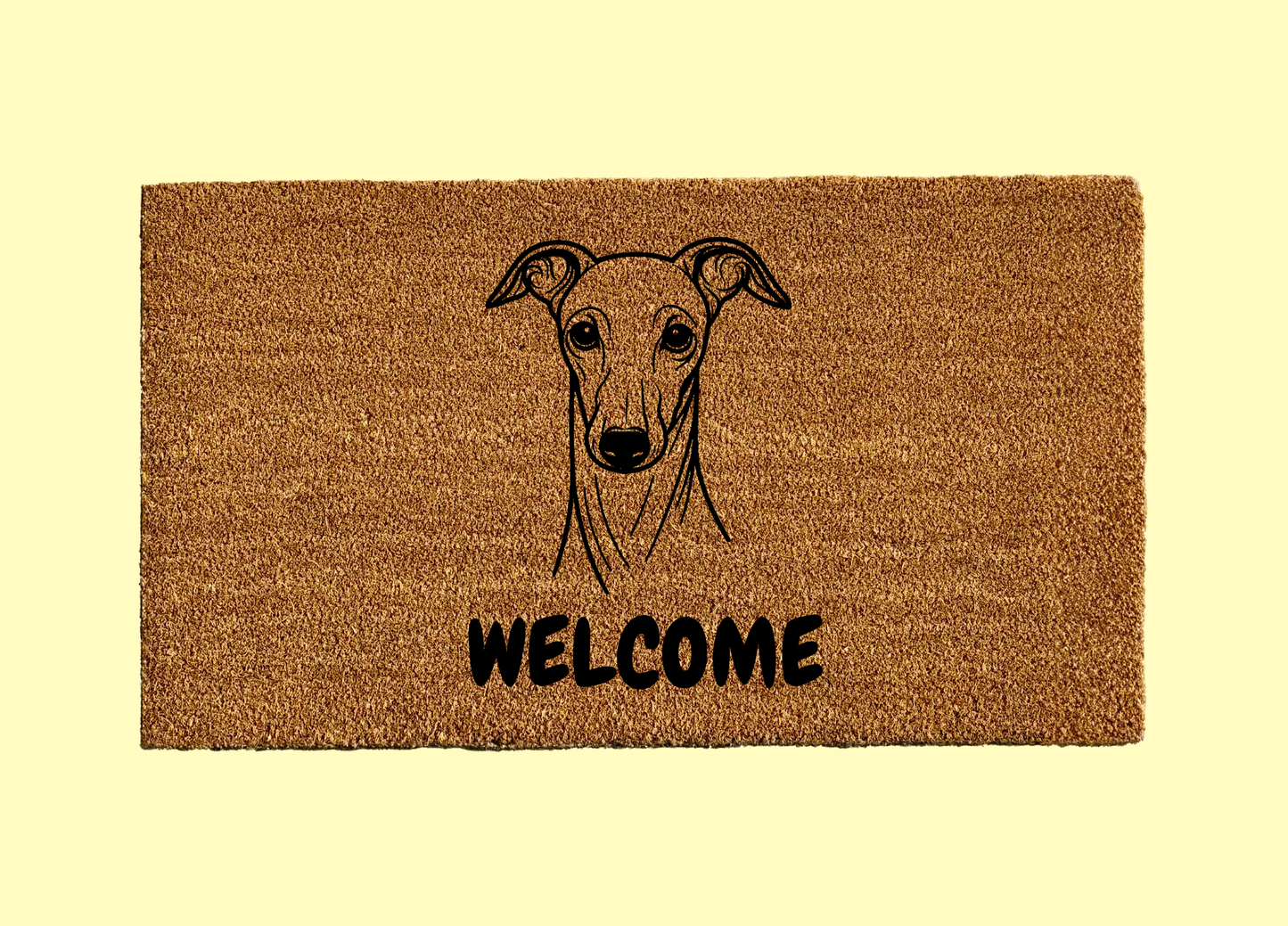 Italian Greyhound Welcome Door Mat