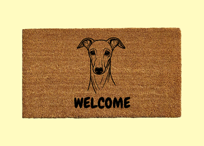 Italian Greyhound Welcome Door Mat