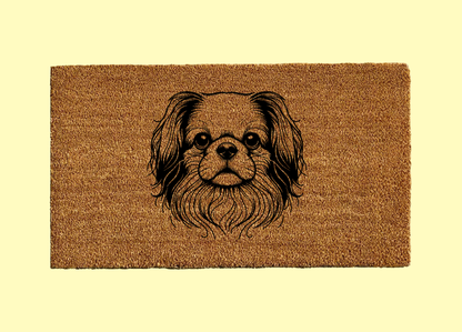 Japanese Chin Welcome Door Mat
