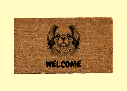 Japanese Chin Welcome Door Mat