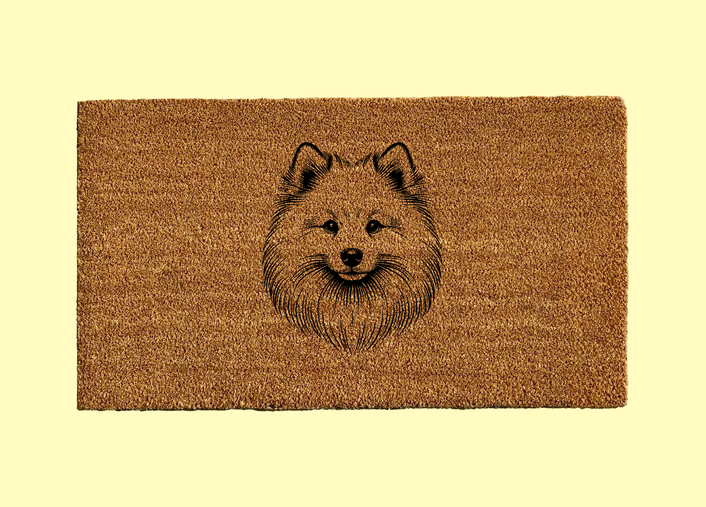 Japanese Spitz Welcome Door Mat