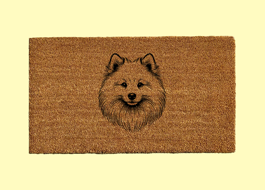 Japanese Spitz Welcome Door Mat
