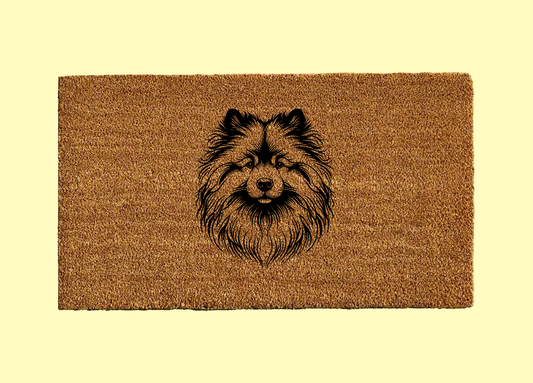 Keeshond Welcome Door Mat