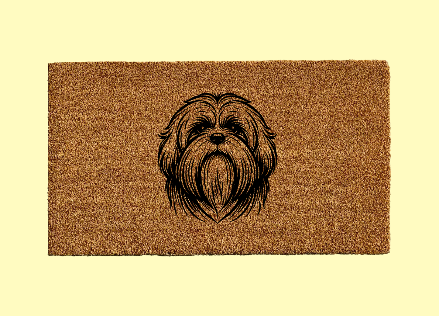 Lhasa Apso Welcome Door Mat