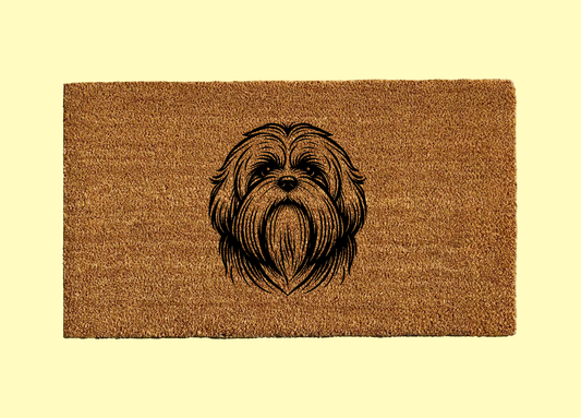 Lhasa Apso Welcome Door Mat