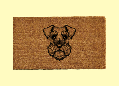 Mini Schnauzer Welcome Door Mat