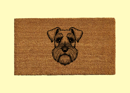 Mini Schnauzer Welcome Door Mat