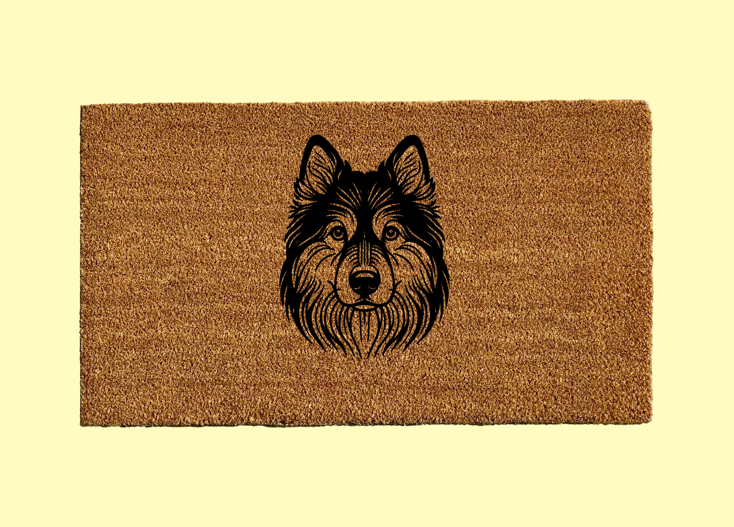Norwegian Elkhound Welcome Door Mat