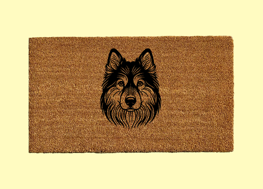 Norwegian Elkhound Welcome Door Mat