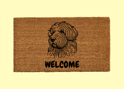 Old English Sheepdog Welcome Door Mat
