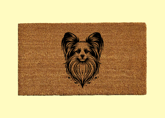 Papillon Welcome Door Mat