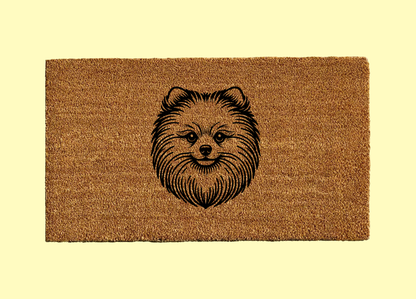 Pomeranian Welcome Door Mat