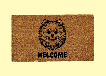 Pomeranian Welcome Door Mat