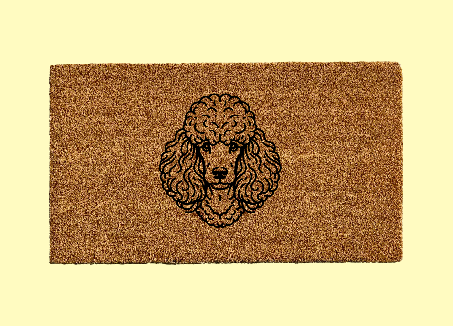 Poodle Welcome Door Mat