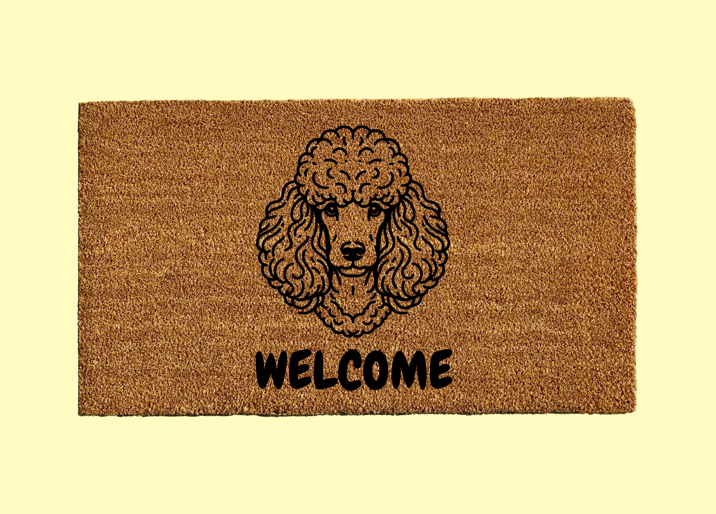 Poodle Welcome Door Mat