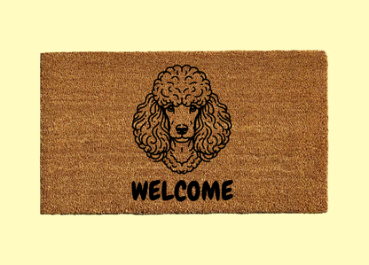 Poodle Welcome Door Mat