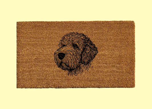 Portuguese Water Dog Welcome Door Mat