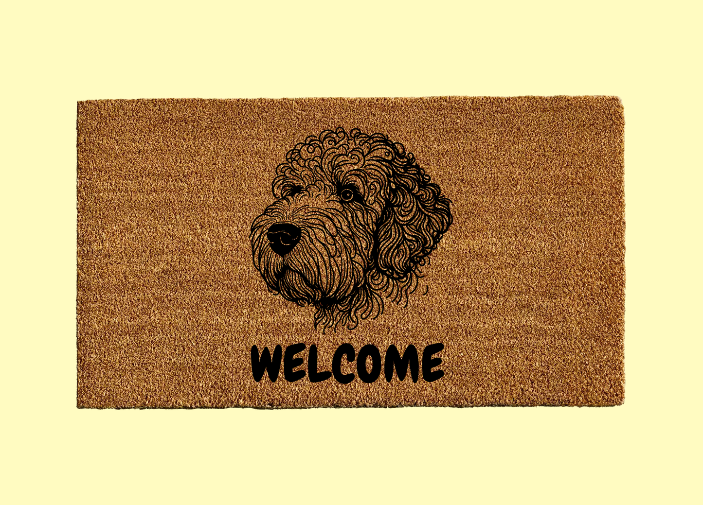 Portuguese Water Dog Welcome Door Mat