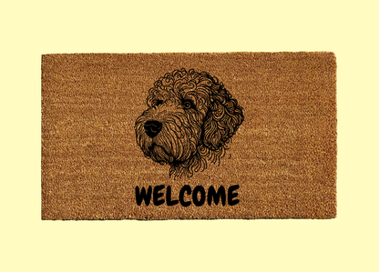 Portuguese Water Dog Welcome Door Mat