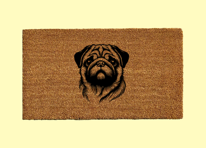 Pug Welcome Door Mat