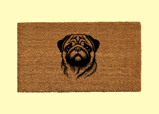 Pug Welcome Door Mat
