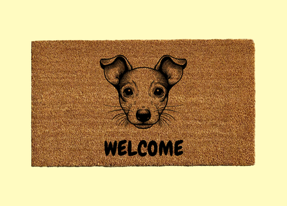 Rat Terrier Welcome Door Mat