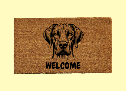 Rhodesian Ridgeback Welcome Door Mat