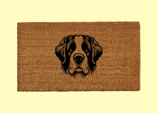 Saint Bernard Welcome Door Mat