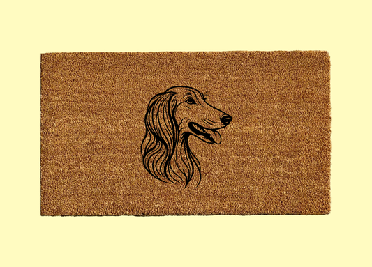 Saluki Welcome Door Mat