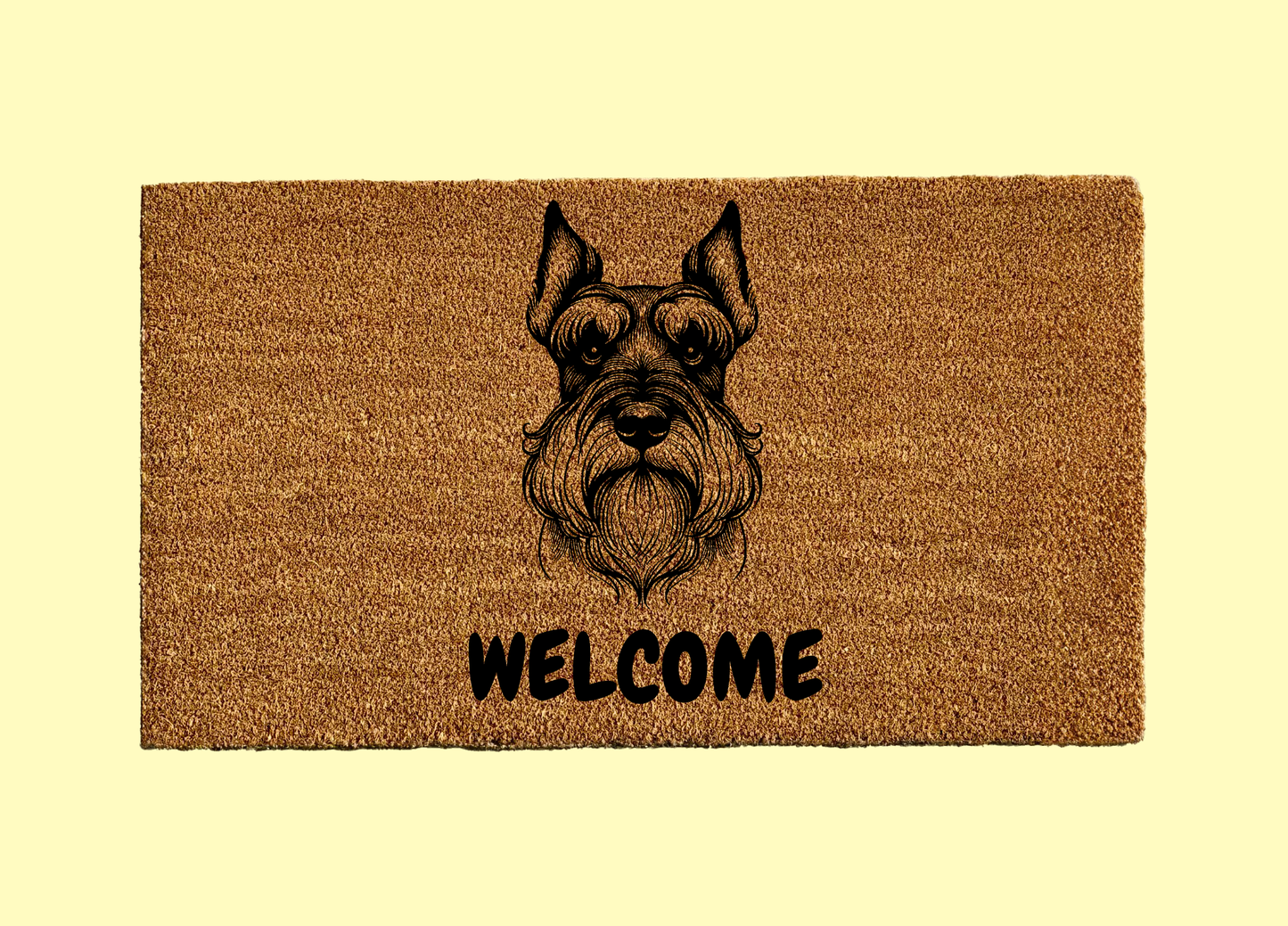 Schnauzer Welcome Door Mat