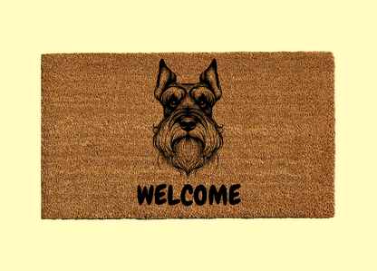 Schnauzer Welcome Door Mat
