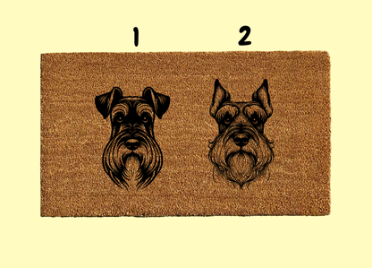 Schnauzer Welcome Door Mat