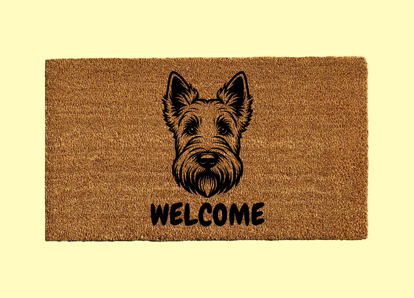 Scottish Terrier Welcome Door Mat