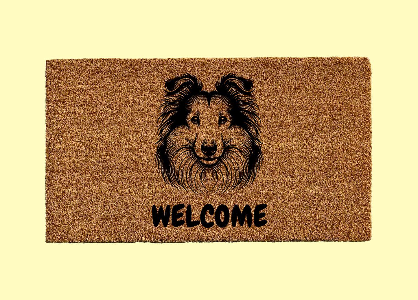 Shetland Sheepdog Welcome Door Mat