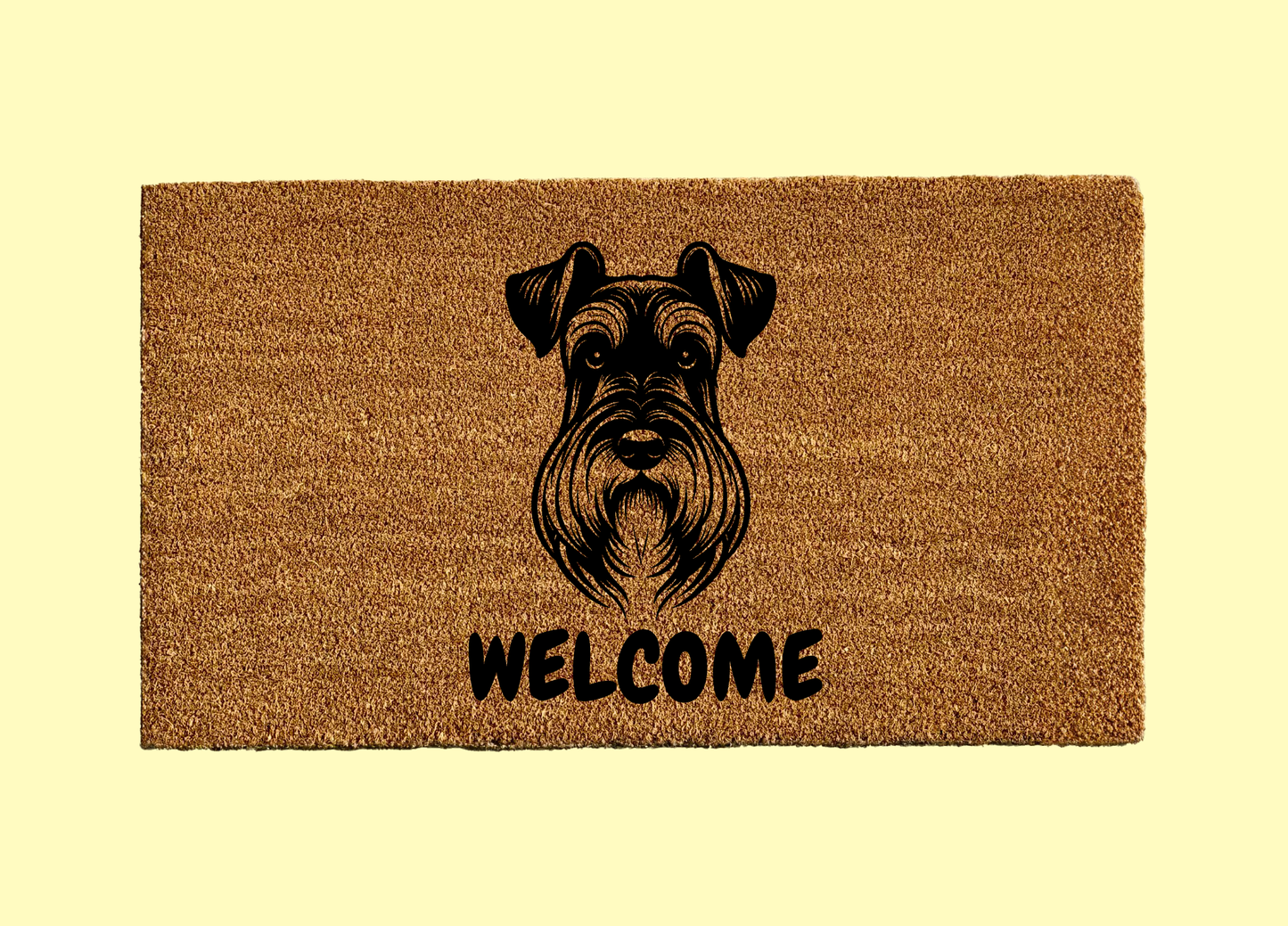 Schnauzer Welcome Door Mat