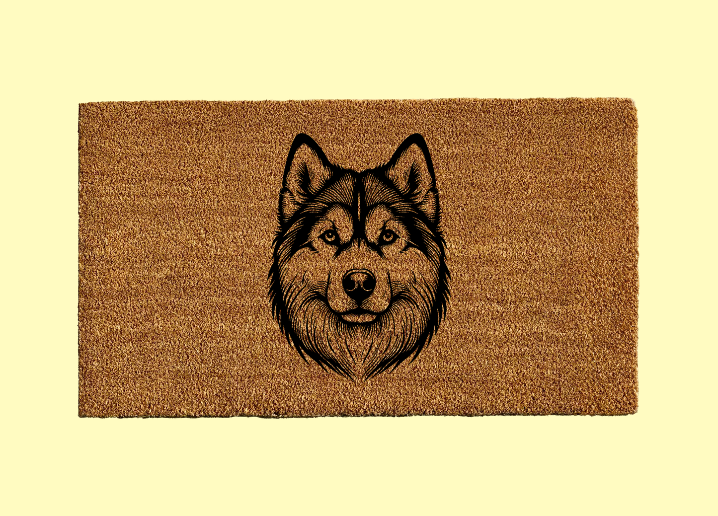 Siberian Husky Welcome Door Mat