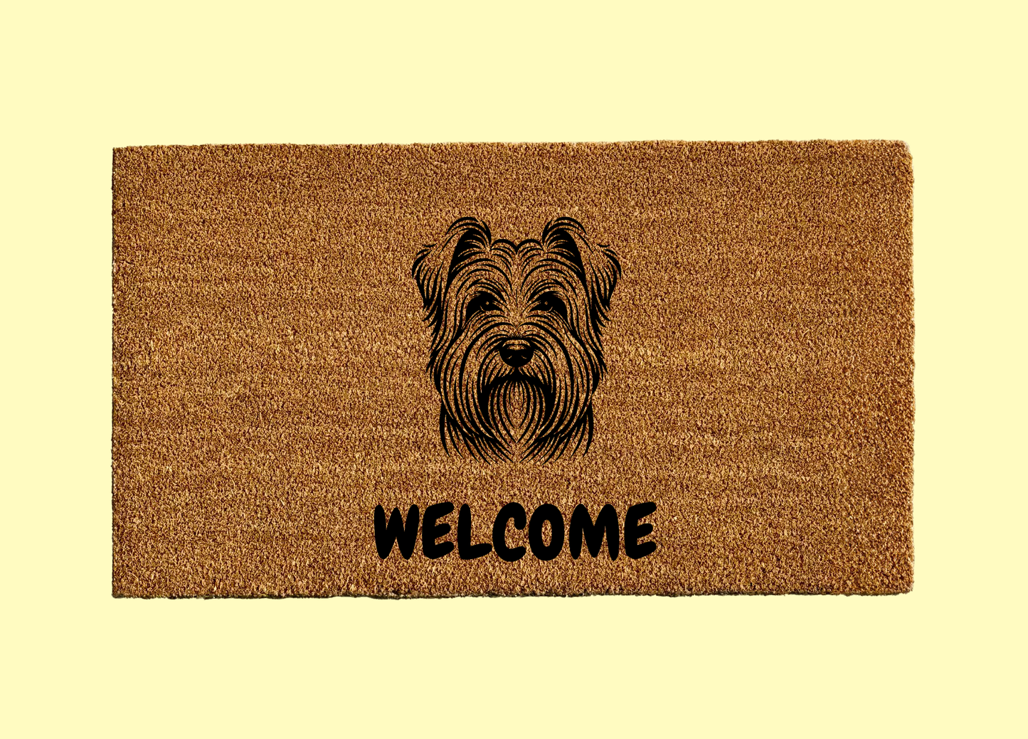Skye Terrier Welcome Door Mat