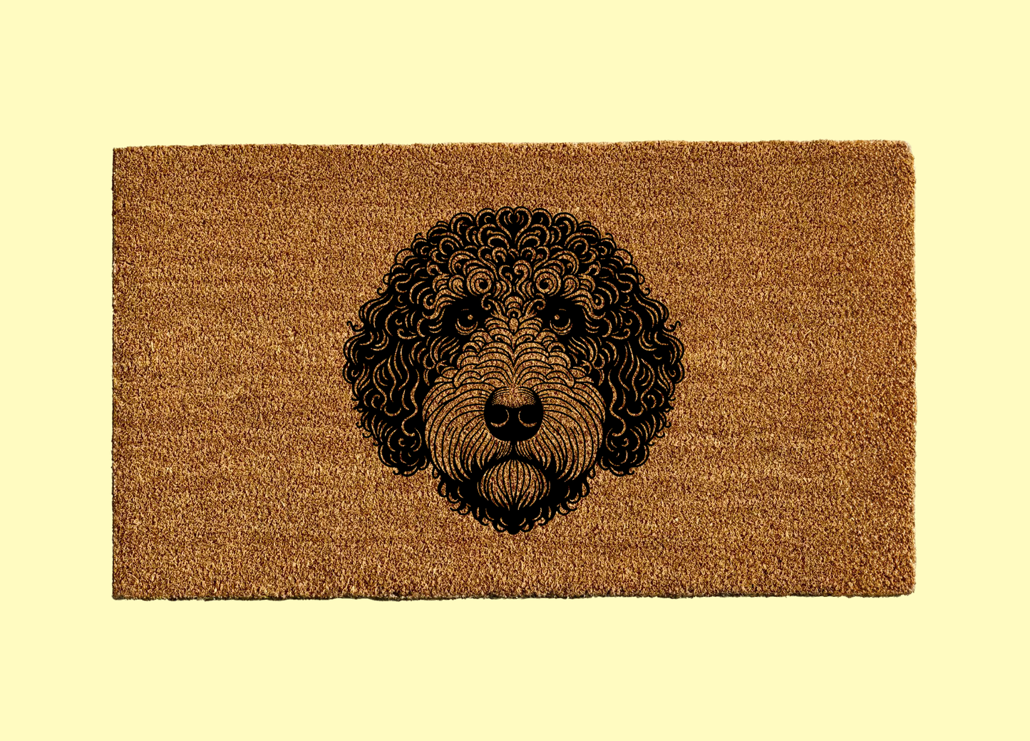 Spanish Water Dog Welcome Door Mat